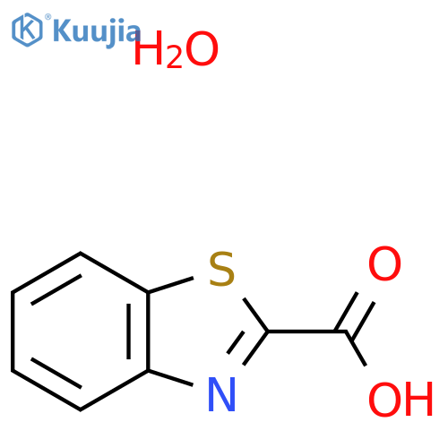 1,3-Benzothiazole-2-carboxylic acid hydrate structure