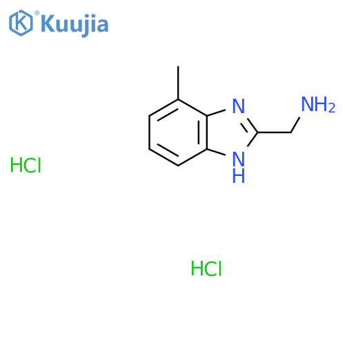 (4-Methyl-1H-benzimidazol-2-yl)methylamine Dihydrochloride structure