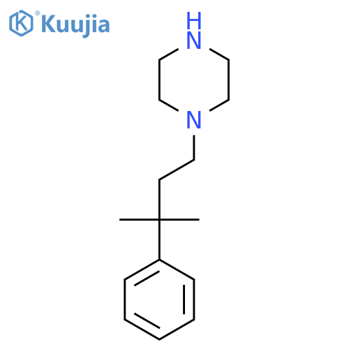 1-(3-methyl-3-phenylbutyl)piperazine structure