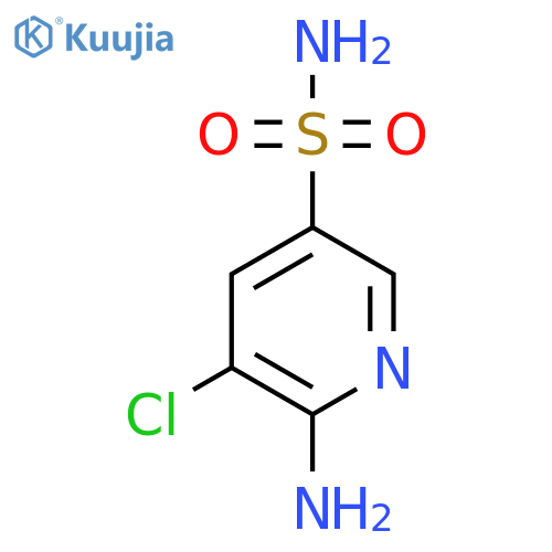 6-Amino-5-chloropyridine-3-sulfonamide structure
