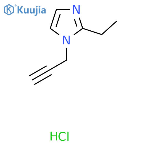 2-ethyl-1-(prop-2-yn-1-yl)-1H-imidazole hydrochloride structure