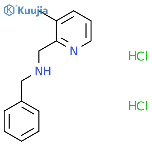 n-Benzyl-1-(3-methyl-2-pyridinyl)methanamine dihydrochloride structure
