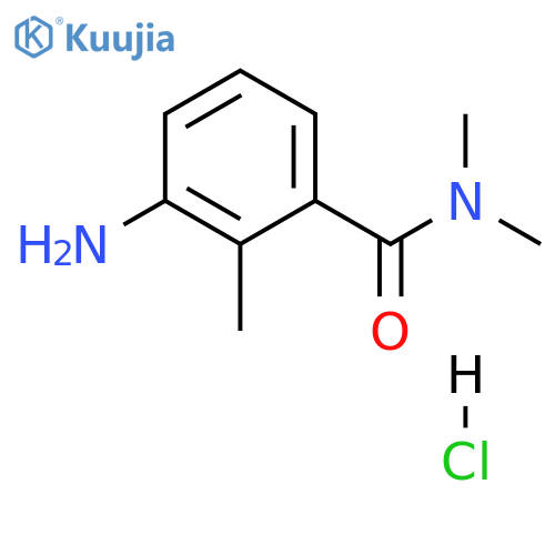 3-amino-N,N,2-trimethylbenzamide hydrochloride structure