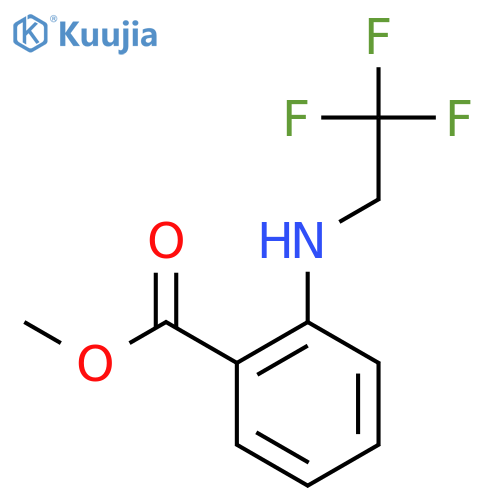 Methyl 2-(2,2,2-trifluoroethylamino)benzoate structure