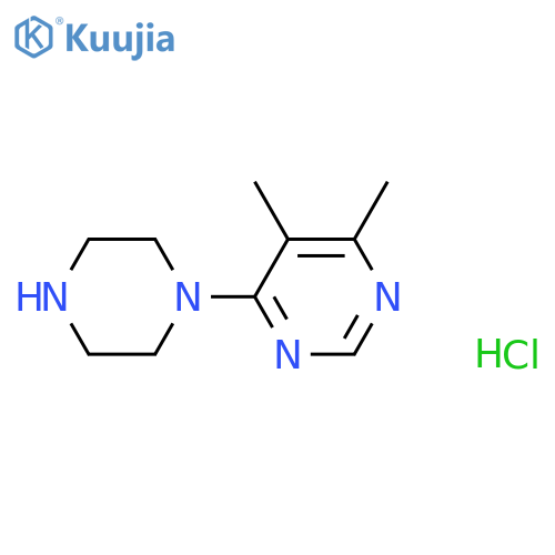 4,5-dimethyl-6-(1-piperazinyl)pyrimidine dihydrochloride structure