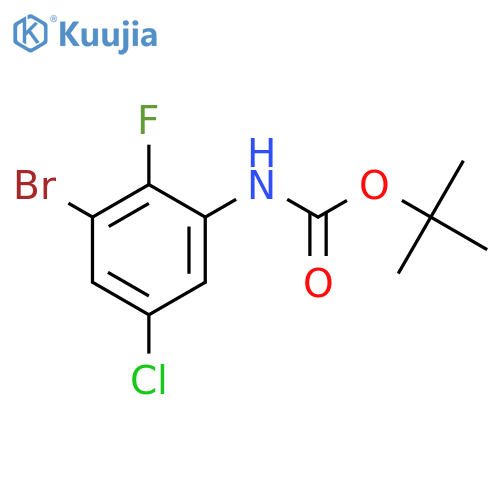 Carbamic acid, n-(3-bromo-5-chloro-2-fluorophenyl)-, 1,1-dimethylethyl ester structure