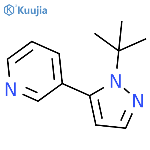 3-(1-(tert-Butyl)-1H-pyrazol-5-yl)pyridine structure