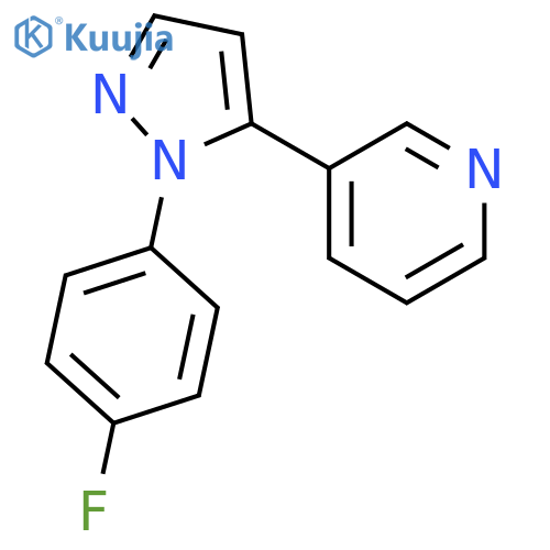 3-(1-(4-Fluorophenyl)-1H-pyrazol-5-yl)pyridine structure