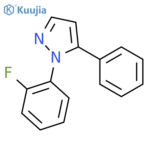 1-(2-Fluorophenyl)-5-phenyl-1H-pyrazole structure