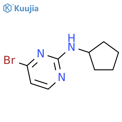 (4-Bromopyrimidin-2-yl)cyclopentylamine structure