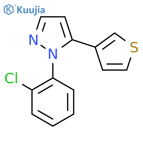 1-(2-Chlorophenyl)-5-(thiophen-3-yl)-1H-pyrazole structure