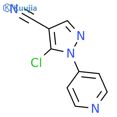 5-Chloro-1-(pyridin-4-yl)-1H-pyrazole-4-carbonitrile structure