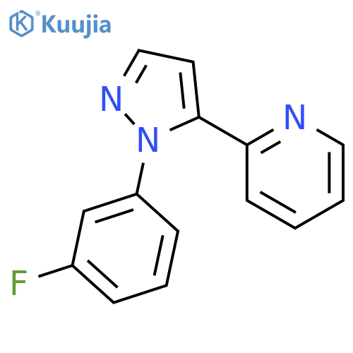 2-(1-(3-Fluorophenyl)-1H-pyrazol-5-yl)pyridine structure