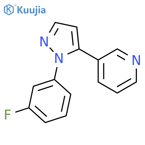3-(1-(3-Fluorophenyl)-1H-pyrazol-5-yl)pyridine structure