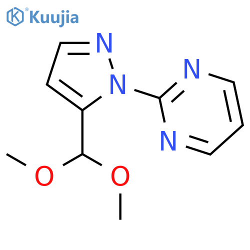 2-(5-(Dimethoxymethyl)-1H-pyrazol-1-yl)pyrimidine structure