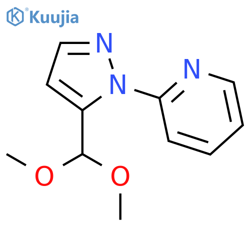 2-(5-(Dimethoxymethyl)-1H-pyrazol-1-yl)pyridine structure