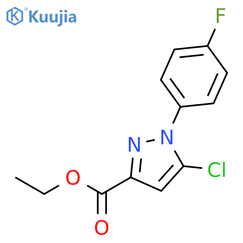 Ethyl 5-chloro-1-(4-fluorophenyl)-1H-pyrazole-3-carboxylate structure