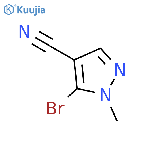 5-Bromo-1-methyl-1H-pyrazole-4-carbonitrile structure