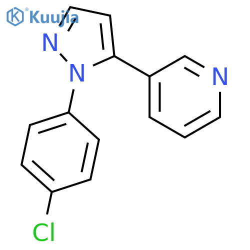3-(1-(4-Chlorophenyl)-1H-pyrazol-5-yl)pyridine structure