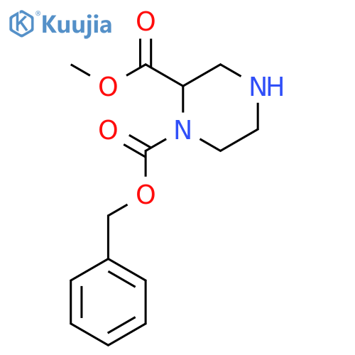 1-Benzyl 2-Methyl piperazine-1,2-dicarboxylate structure
