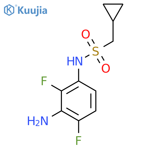 N-(3-Amino-2,4-difluorophenyl)-1-cyclopropylmethanesulfonamide structure