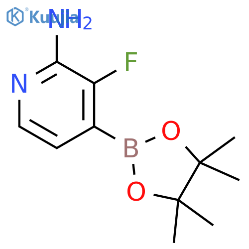 2-Pyridinamine, 3-fluoro-4-(4,4,5,5-tetramethyl-1,3,2-dioxaborolan-2-yl)- structure