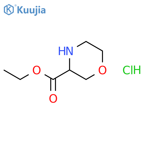 Ethyl morpholine-3-carboxylate hydrochloride structure