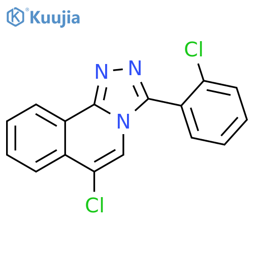 1,2,4-Triazolo[3,4-a]isoquinoline, 6-chloro-3-(2-chlorophenyl)-  structure
