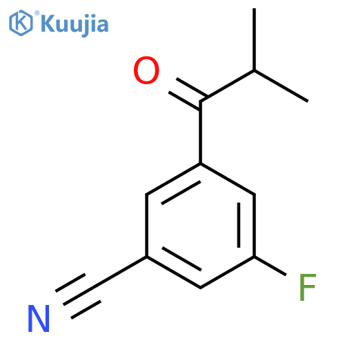 3-Fluoro-5-(2-methylpropanoyl)benzonitrile structure