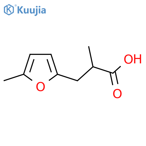 2-methyl-3-(5-methylfuran-2-yl)propanoic acid structure