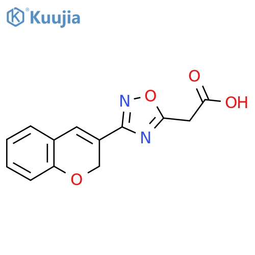 [3-(2H-Chromen-3-yl)-[1,2,4]oxadiazol-5-yl]-acetic acid structure