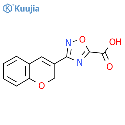 3-(2H-Chromen-3-yl)-1,2,4-oxadiazole-5-carboxylic acid structure