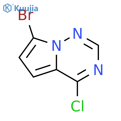 7-Bromo-4-chloropyrrolo[2,1-f][1,2,4]triazine structure