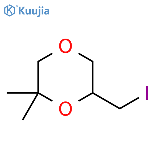 6-(Iodomethyl)-2,2-dimethyl-1,4-dioxane structure