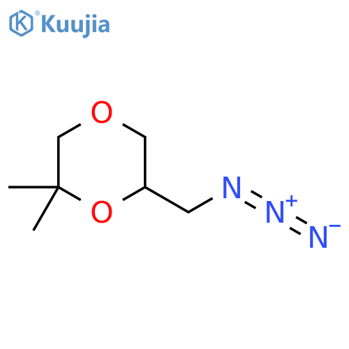 6-(Azidomethyl)-2,2-dimethyl-1,4-dioxane structure