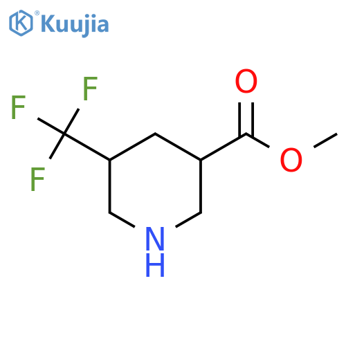 Methyl 5-(trifluoromethyl)piperidine-3-carboxylate structure