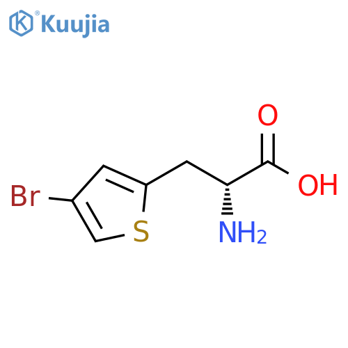 (2R)-2-amino-3-(4-bromothiophen-2-yl)propanoic acid structure