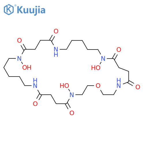 1-Oxa-4,9,15,20,26,31-hexaazacyclotritriacontane-5,8,16,19,27,30-hexone, 4,15,26-trihydroxy- structure
