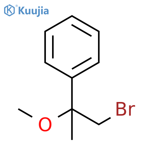 (1-bromo-2-methoxypropan-2-yl)benzene structure