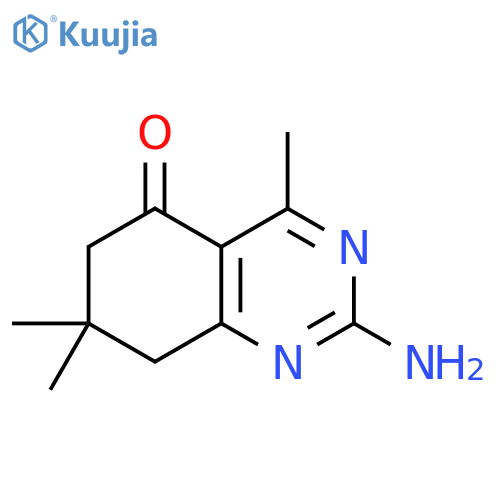 2-Amino-4,7,7-trimethyl-7,8-dihydroquinazolin-5(6H)-one structure