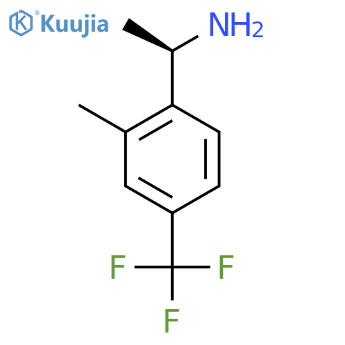 (1R)-1-2-methyl-4-(trifluoromethyl)phenylethan-1-amine structure