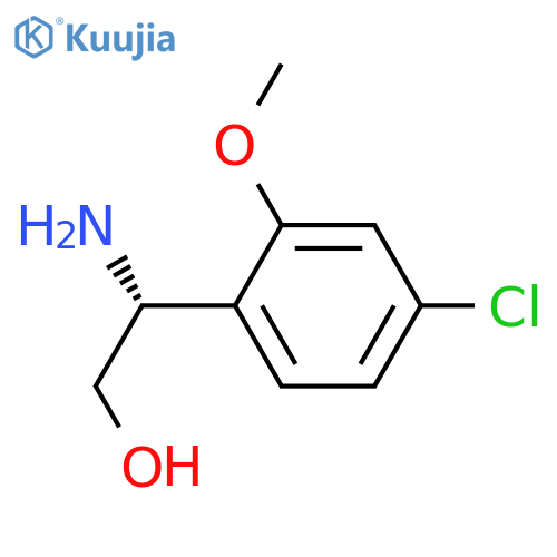(2R)-2-amino-2-(4-chloro-2-methoxyphenyl)ethan-1-ol structure