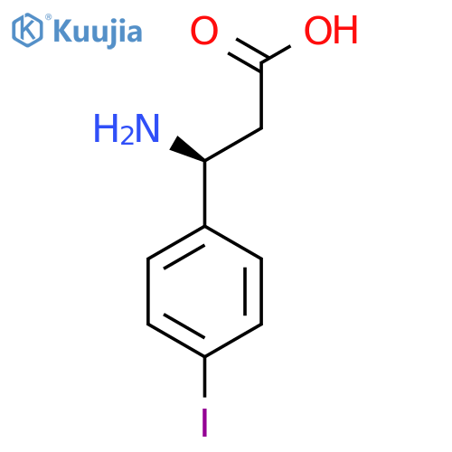 (3S)-3-amino-3-(4-iodophenyl)propanoic acid structure