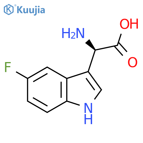 (R)-2-Amino-2-(5-fluoro-1H-indol-3-YL)acetic acid structure