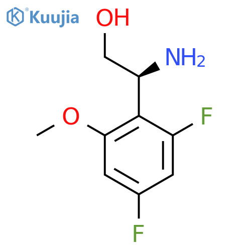 (2S)-2-amino-2-(2,4-difluoro-6-methoxyphenyl)ethan-1-ol structure