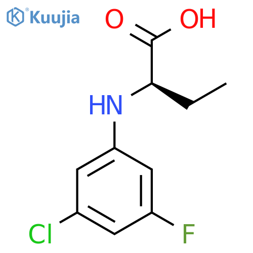 (R)-2-(3-Chloro-5-fluorophenylamino)butanoic acid structure