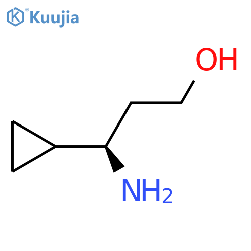 (3R)-3-amino-3-cyclopropylpropan-1-ol structure