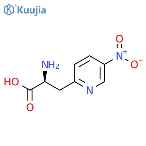 2-Pyridinepropanoic acid, α-amino-5-nitro-, (αS)- structure