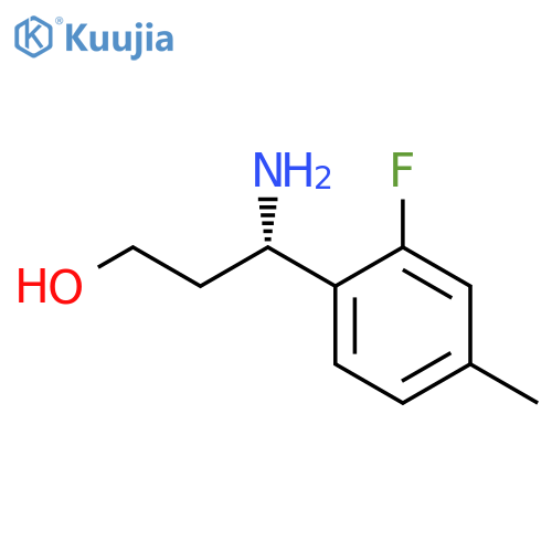 (3S)-3-AMINO-3-(2-FLUORO-4-METHYLPHENYL)PROPAN-1-OL structure