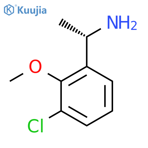 (1S)-1-(3-chloro-2-methoxyphenyl)ethan-1-amine structure